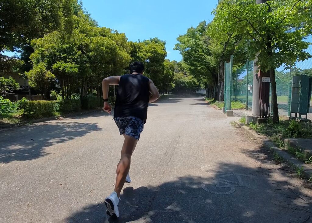 マラソントレーニング　夏