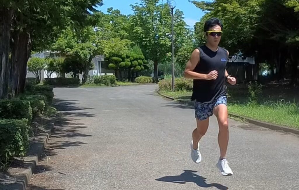 マラソントレーニング　夏